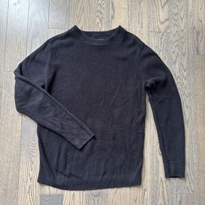 Nordstrom Men’s 1901 Sweater Cotton & Cashmere Blend Black Sweater Size M